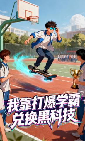 短剧《我靠打爆学霸兑换黑科技》海报