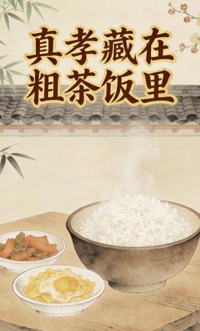 短剧《真孝藏在粗茶饭里》海报