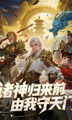 短剧《诸神归来前，由我守天门》海报