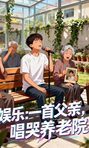 短剧《娱乐：一首父亲，唱哭养老院》海报