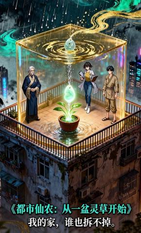 短剧《都市仙农：从一盆灵草开始》海报