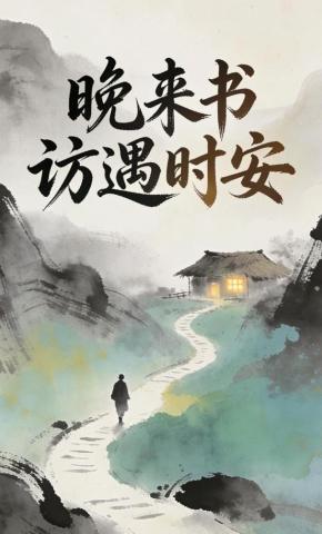 短剧《晚来书访遇时安》海报