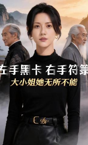 短剧《左手黑卡，右手符箓，大小姐她无所不能》海报