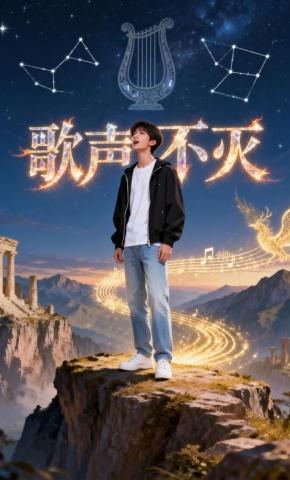 短剧《歌声不灭》海报