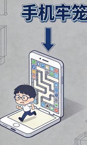 短剧《手机牢笼》海报