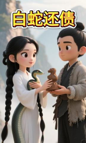 短剧《白蛇还债》海报