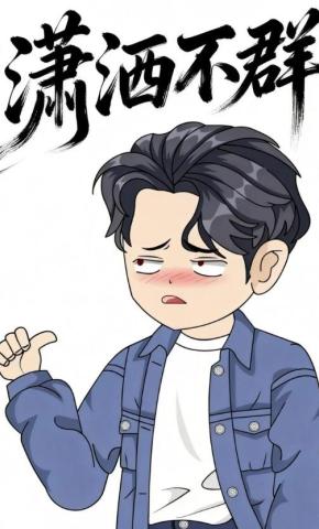 短剧《潇洒不群》海报