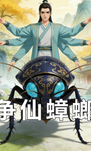 短剧《争仙蟑螂》海报