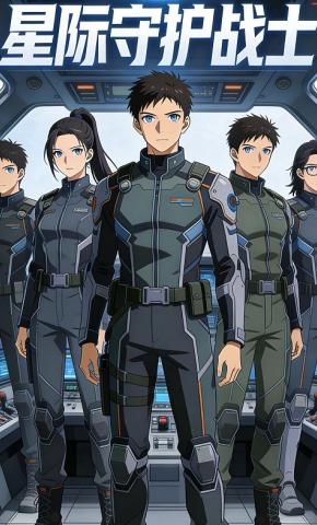 短剧《星际守护战士》海报