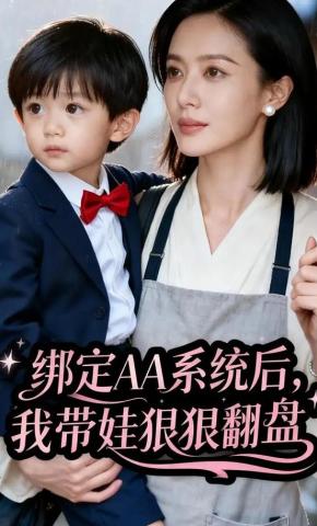 短剧《绑定 AA 系统后，我带娃狠狠翻盘》海报
