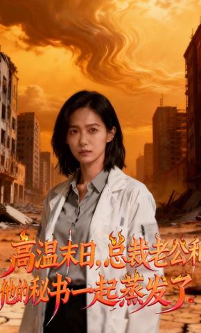 短剧《高温末日，总裁老公和他的秘书一起蒸发了》海报