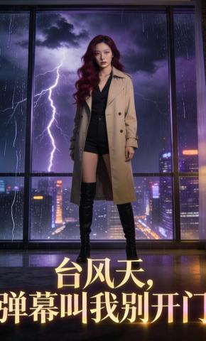 短剧《合风天，弹幕叫我别开门》海报