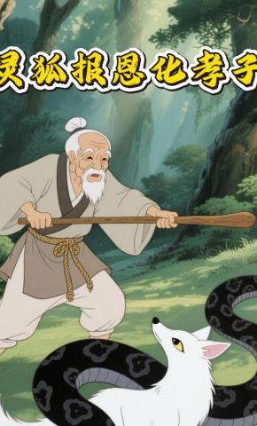 短剧《灵狐报恩化孝子》海报