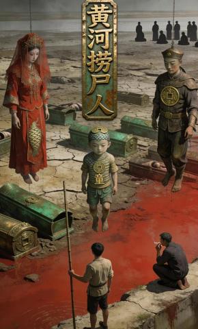 短剧《黄河捞尸人》海报