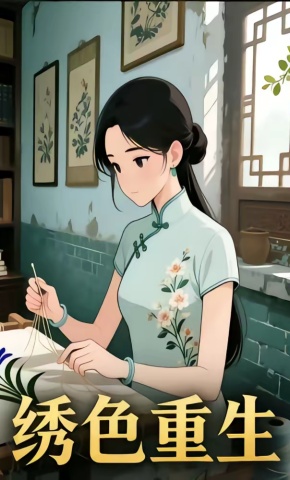 短剧《绣色重生》海报