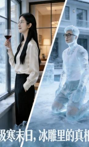 短剧《极寒末日，冰雕里的真相》海报