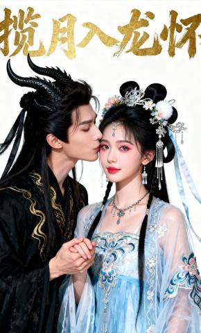 短剧《揽月入龙怀》海报