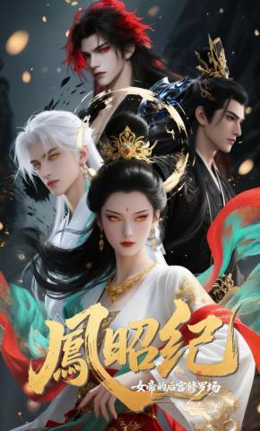 短剧《凤昭纪，女帝的后宫修罗场》海报