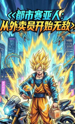 短剧《都市赛亚人：从外卖员开始无敌》海报