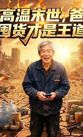 短剧《高温末世，爸，囤货才是王道》海报