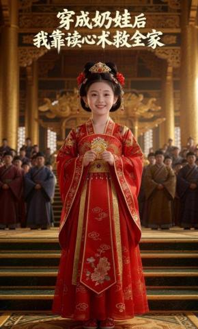 短剧《穿成奶娃后我靠读心术救全家》海报