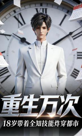 短剧《重生万次：18 岁带着全知技能炸穿都市》海报