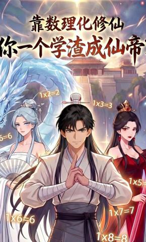 短剧《靠数理化修仙，你一个学渣成仙帝了》海报