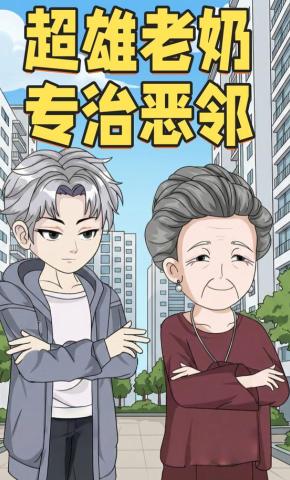 短剧《超雄老奶专治恶邻》海报