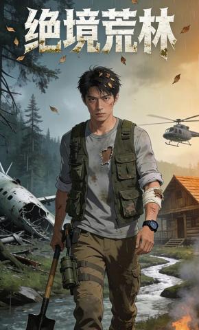 短剧《绝境荒林》海报