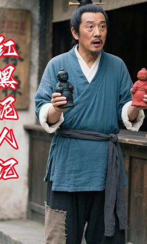 短剧《红黑泥人记》海报