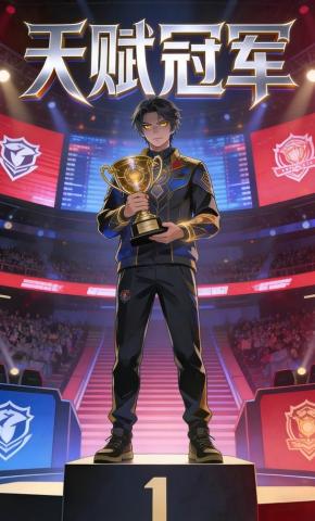 短剧《天赋冠军》海报