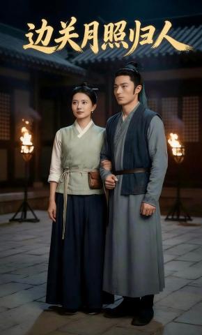 短剧《边关月照归人》海报