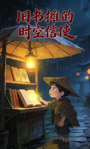 短剧《旧书摊的时空信使》海报