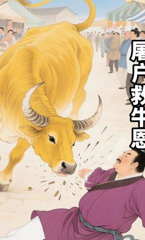 短剧《屠户救牛恩》海报