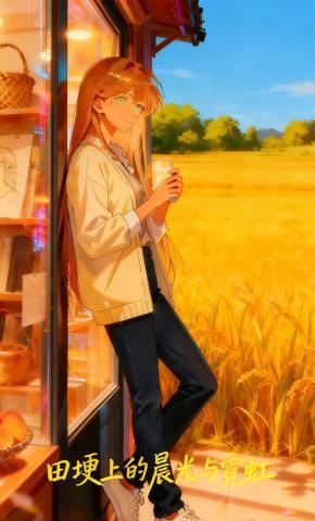 短剧《田埂上的晨光与霓虹》海报