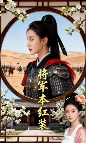 短剧《将军本红妆》海报
