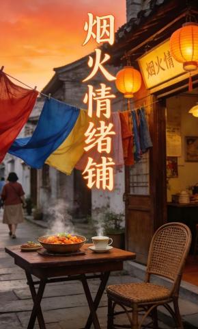 短剧《烟火情绪铺》海报