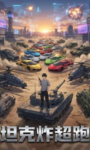 短剧《坦克炸超跑》海报