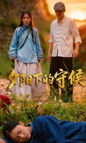 短剧《夕阳下的守候》海报