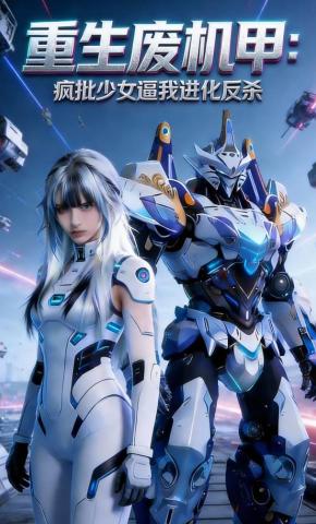 短剧《重生废机甲：疯批少女逼我进化反杀》海报