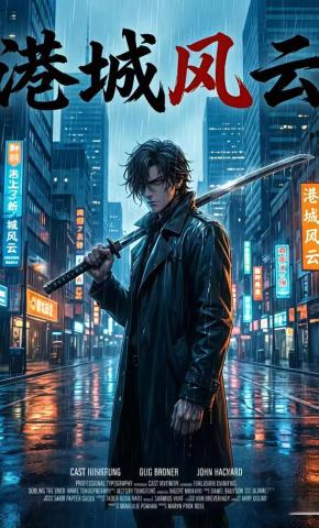 短剧《港城风云》海报