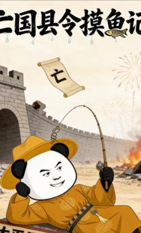 短剧《亡国县令摸鱼记》海报