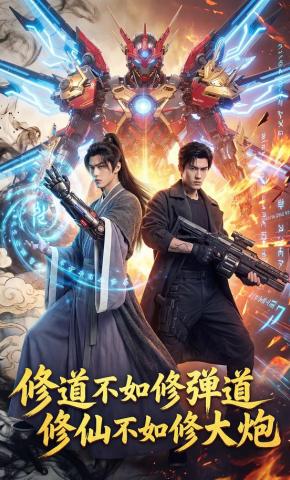 短剧《修道不如修弹道修仙不如修大炮》海报