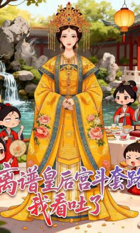 短剧《离谱皇后宫斗套路我看吐了》海报