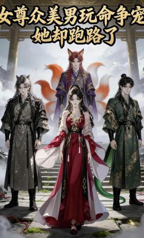 短剧《女尊众美男玩命争宠，她却跑路了》海报