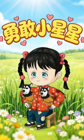 短剧《勇敢小星星》海报