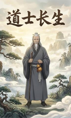 短剧《道士长生》海报