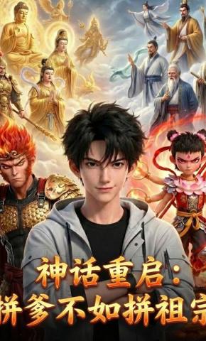 短剧《神话重启:拼爹不如拼祖宗》海报