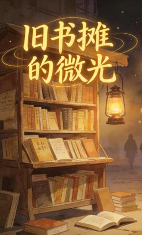 短剧《旧书摊的微光》海报