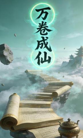 短剧《万卷成仙》海报